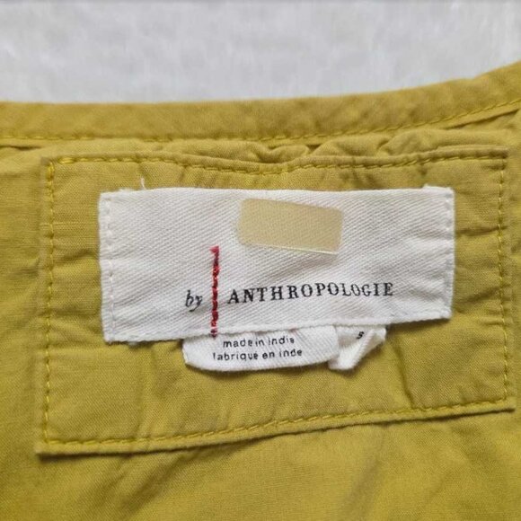 S By Anthropologie The Somerset printed maxi dress yellow embroidered flowers 3 - Picture 6 of 12